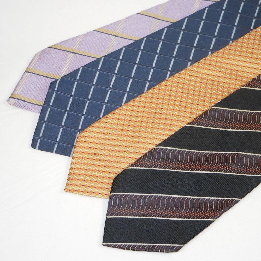 4 nice Tino Cosma all silk ties, made in Italy